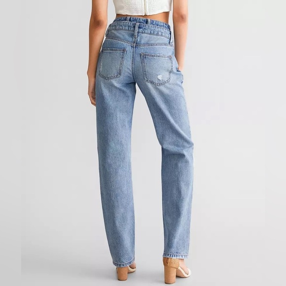 Buckle Women’s Willow & Root The Low Slung Denim Distressed Jean | NEW! 💜👖 - Picture 3 of 15